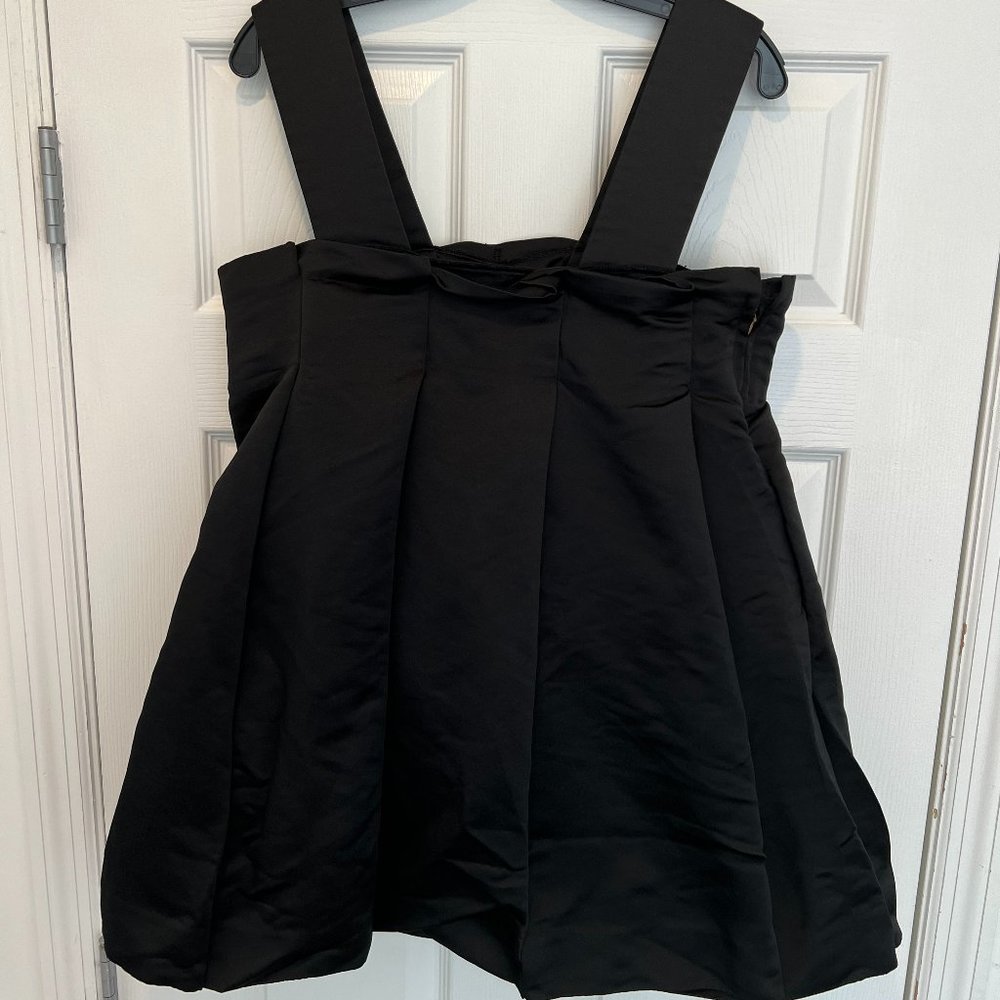 Comme des Garcons Satin Black A-Line Top / w/Tags - Picture 6 of 9